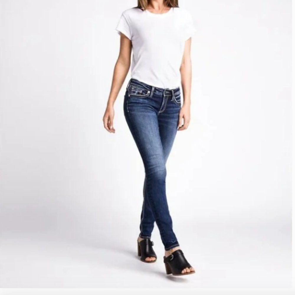 Silver Suki Mid Skinny Jeans W27/L31